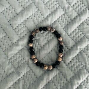 Black and Brown Beaded Bracelet